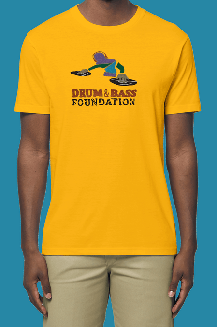 401 Мъжка тениска с бродерия Drum And Bass Foundation