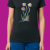 Дамска тениска с бродерия Psychedelic Mushrooms