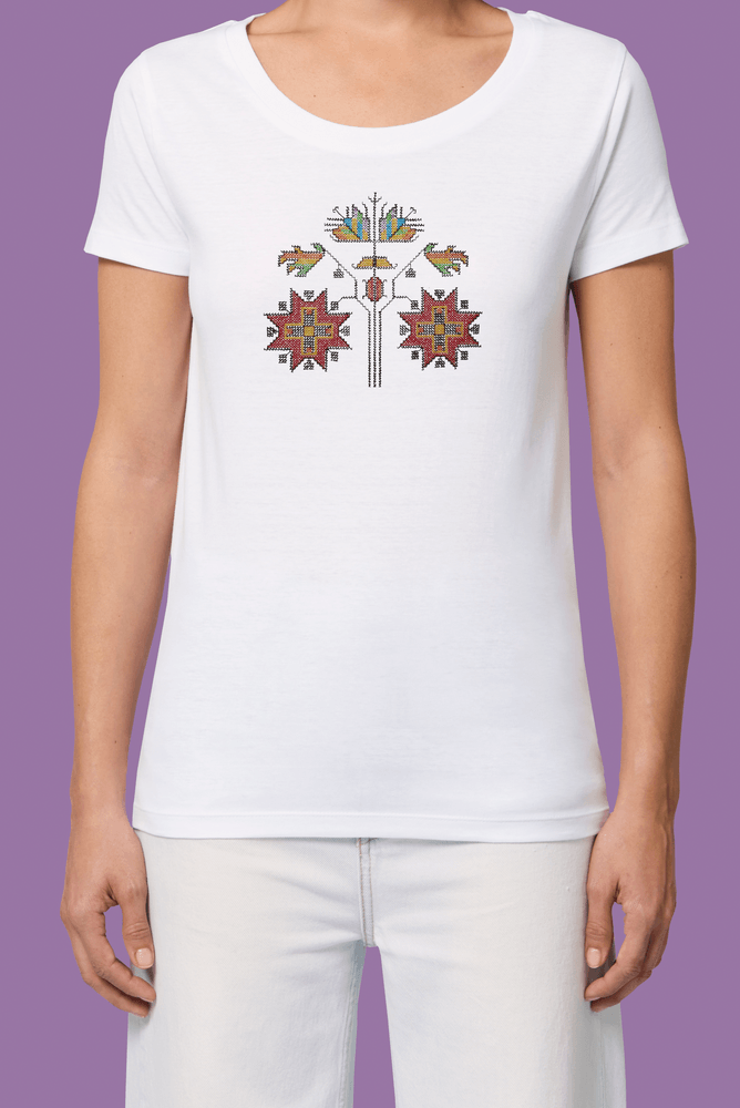 Дамска тениска бродерия шевица от Суворово