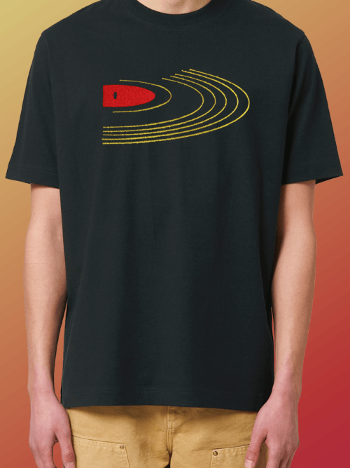 vinyl_black_shirt Мъжка тениска с бродерия Vinyl