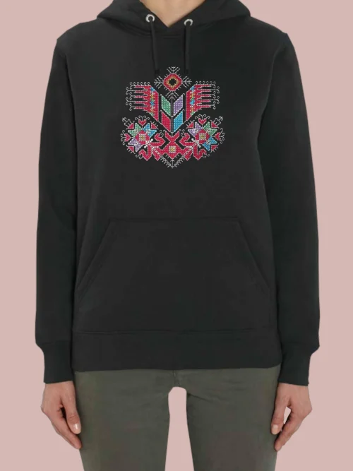 Damsko hudi s shevitsa Darvoto na zhivota Дамско худи с шевица Дървото на живота