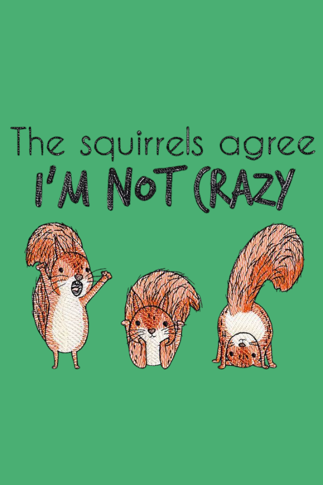 Дамско худи Im Not Crazy Squirrels