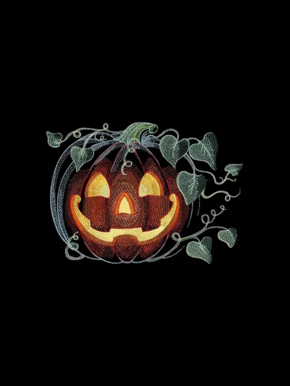 Суичър за Хелоуин с бродерия тиква - подходящо за подарък за Хелоуин