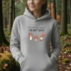 Дамско худи Im Not Crazy Squirrels, Суичър с животни, забани суичъри, Забавно дамско худи, суичър с катерица