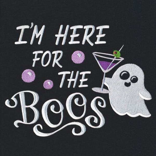 Суичър за Хелоуин Мъжко худи с бродерия Im Here for the Boos