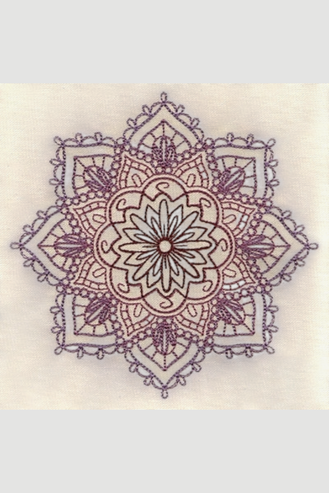 Дамско худи с бродерия Мандала медальон