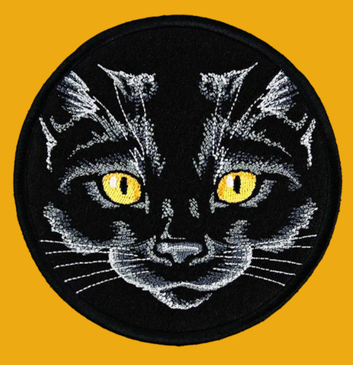 black-cat-coaster Подложка за чаша Черна котка бродерия