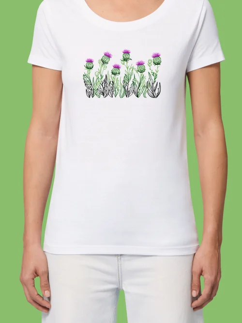 bql_trun_white_woman_shirt Дамска тениска с бродерия Бял трън