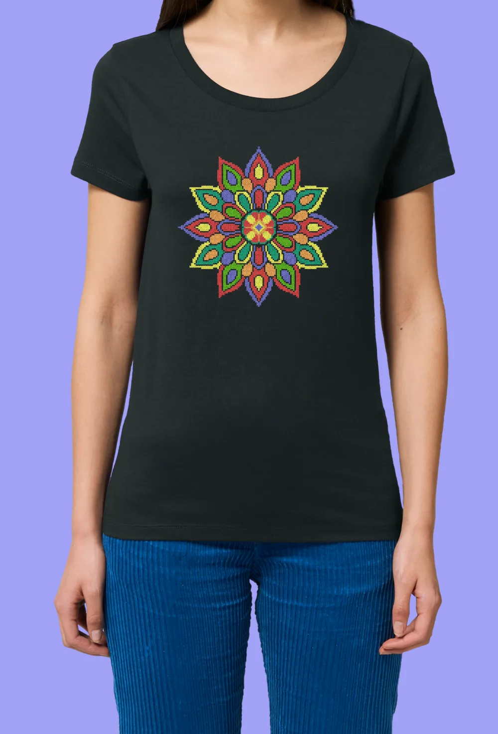 mandala2_shirt Дамска тениска с бродерия Мандала 4