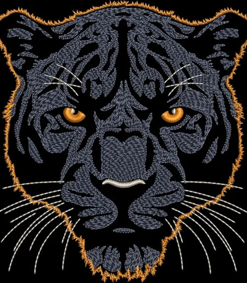 Дамско худи с бродерия Пантера