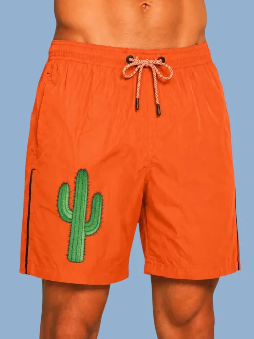 swimming shorts cactus Плувни шорти с бродерия Кактус